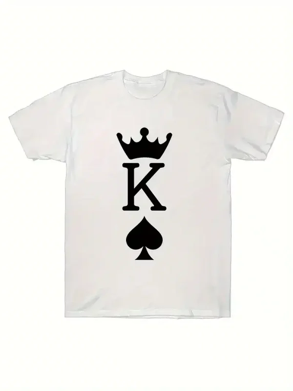 Couple Front Print T shirt 1