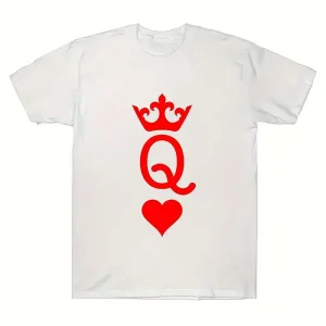 Couple Front Print T shirt 3