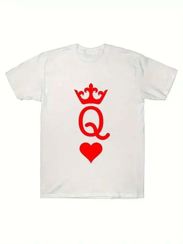 Couple Front Print T shirt 3