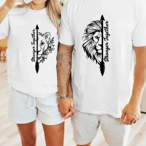 Couple Matching T-Shirt, Strong Together T-Shirt, Father's Day T-Shirt, The Best Family Matching Gift