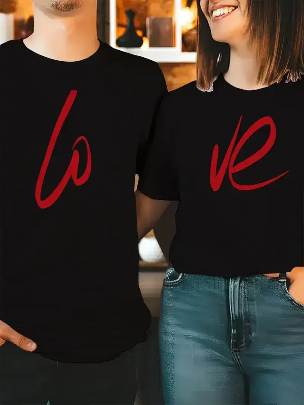 Couples Casual Crew Neck 1
