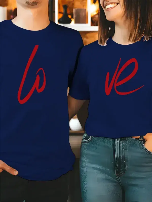 Couples Casual Crew Neck 2