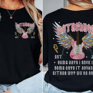 Custom Motherhood Comfort Colors ShirtMotherhood Some Day I Rock It ShirtTrendy Mom ShirtOversized Graphic TeeCool Mom ClubMom Life Tee 2 1