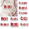 Custom This Mama Wears Her Heart On Her Sleeve Shirt Mama Valentine Heart Coquette Bow Personalized Valentine Sweatshirt Valentine Mama 2