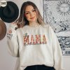 Custom This Mama Wears Her Heart on Her Sleeve Sweatshirt Floral Mama Sweatshirt Mothers Day Gift Personalized Mom Sweater With Kids Name 3