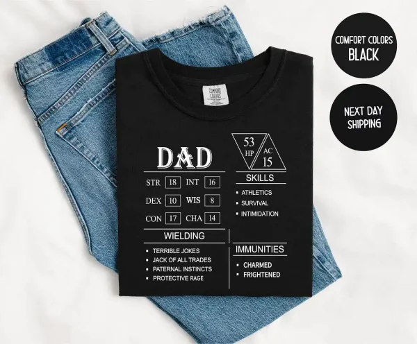 DnD Dad Shirt Block 3