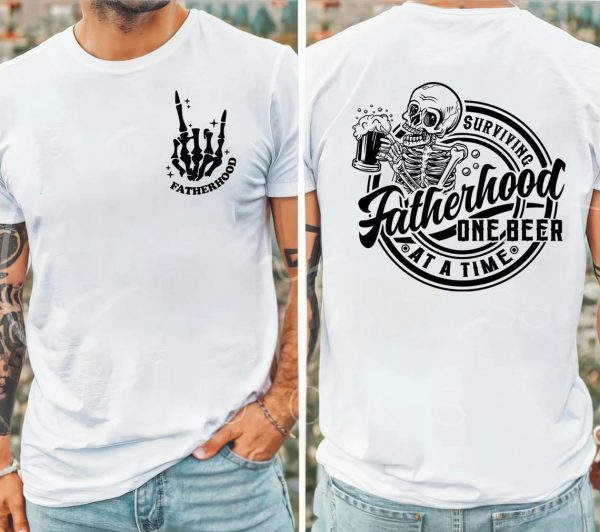 Fatherhood Front And Back Shirt 4