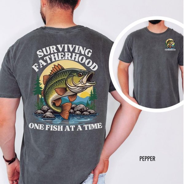Fatherhood shirt Dad fishing 2