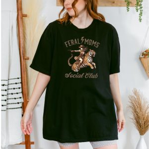 Feral Moms Social Club, Vintage Graphic Tee, Somebody's Feral Wife T-Shirt, The Best Idea for Mother's Day Gift