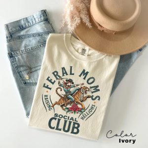 Feral Moms Social Club, Vintage Graphic Tee, Somebody's Feral Wife T-Shirt, The Best Idea for Mother's Day Gift
