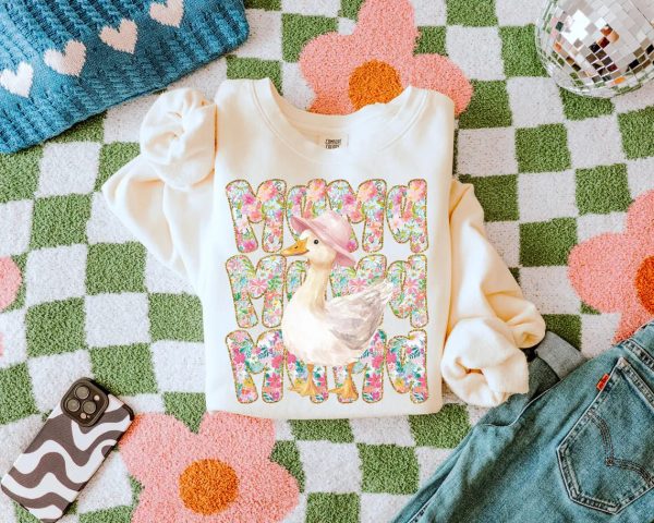 Floral Mama Goose Png Mama Goose Png Girly Png Goose Png Mothers Day Png Floral Mama Png Duck Png Goose Lover Sublimation 4 1
