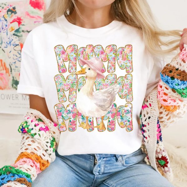 Floral Mama Goose Png Mama Goose Png Girly Png Goose Png Mothers Day Png Floral Mama Png Duck Png Goose Lover Sublimation 5 1