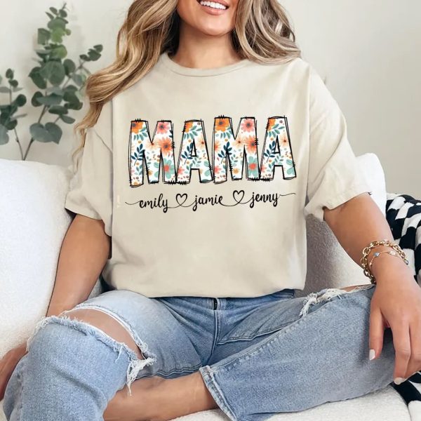 Floral Mama Grandma Nana Bundle png Floral Mama png Mama Flower with Kids Names Mama floral Custom Mama groovy png Mothers Day Gift 3 1