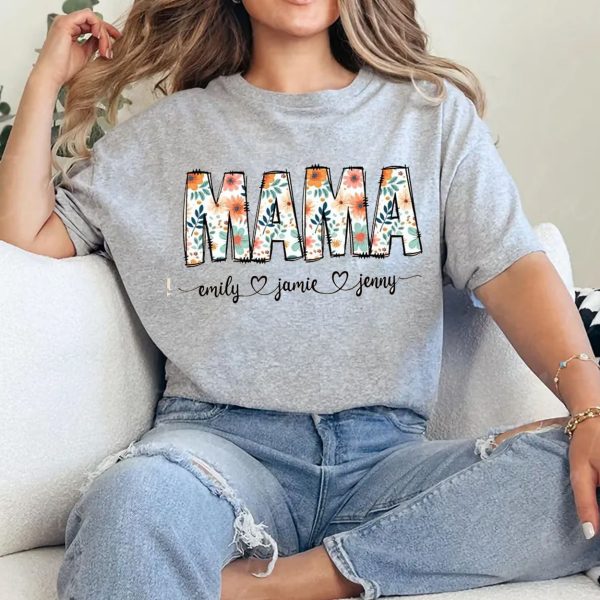Floral Mama Grandma Nana Bundle png Floral Mama png Mama Flower with Kids Names Mama floral Custom Mama groovy png Mothers Day Gift 4 1