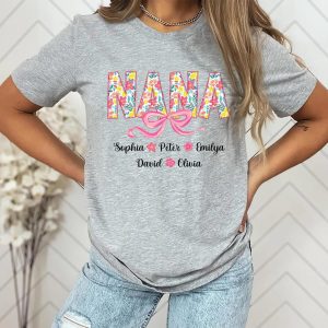 Floral Mimi T Shirt Mimi Floral Bow Coquette Mimi Mimi Floral Bow Mimi Groovy Mimi Bow Mothers Day Gift For Mimi Grandma Mom 4 1