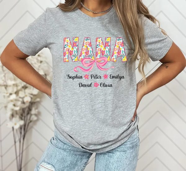 Floral Mimi T Shirt Mimi Floral Bow Coquette Mimi Mimi Floral Bow Mimi Groovy Mimi Bow Mothers Day Gift For Mimi Grandma Mom 4 1