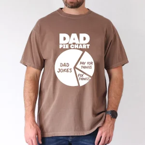 Dad Pie Chart Include Dad Jokes, Dad For Things, Fix Things, Funny Dad Graphic Tee, The Best Father's Day Gift