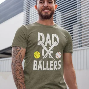 Funny Dad of Ballers T shirt 2