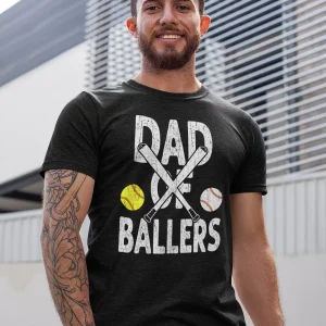 Funny Dad of Ballers T shirt 3