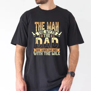 Funny The for Man The Myth The Dad Graphic T-Shirt with Humorous Fatherhood Design Tee, The Best Father's Day Gift