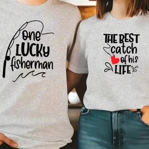 His Hers Matching Fishing Graphic 4