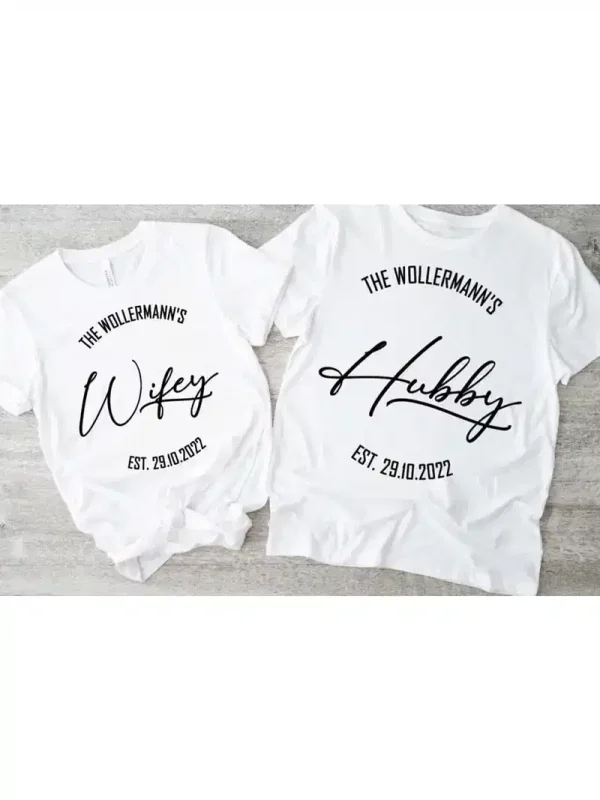 Hubby Wifey T Shirts 3