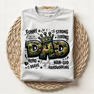 Hunting Dad, Mallard Duck Shirt, Daddy of Hunters, Camo Dad T-Shirt, The Best Father's Day Gift