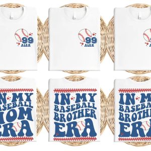 In My Baseball Sister Era Shirt Custom Baseball Sister Shirt Baseball Numbers and Name Sister Shirt Baseball Team Family Sweatshirt 1 1