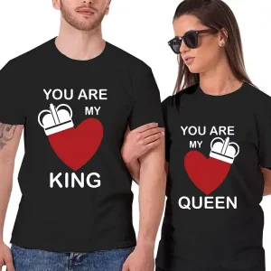 King Queen Couple T Shirts 1