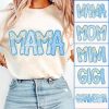 Mama Floral Bundle png Blue Floral Grandma Flower Png Preppy Mama Png Retro Mama Flower Mothers Day png Hand Lettered Mothers Day 2 1