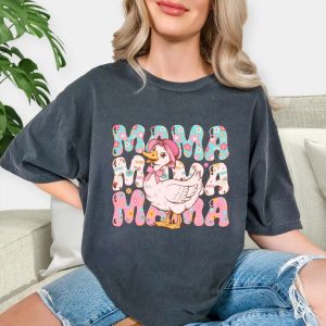 Mama Goose T shirt Mothers Day Gift For Mom Floral Duck Shirt Vintage Mama Shirt Baby Shower Gift Cute Pregnancy Gift 2 1