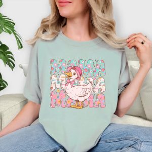 Mama Goose T shirt Mothers Day Gift For Mom Floral Duck Shirt Vintage Mama Shirt Baby Shower Gift Cute Pregnancy Gift 3 1