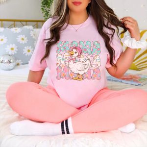 Mama Goose T shirt Mothers Day Gift For Mom Floral Duck Shirt Vintage Mama Shirt Baby Shower Gift Cute Pregnancy Gift 4 1
