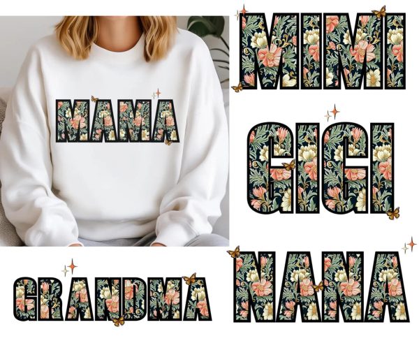 Mama Mini grandma nini gigi wildflower spring shirt png bundle mama flower png mama mini png mama png bundle coquette mama png 2 1