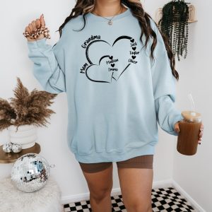 Mama Personalized Sweatshirt with Kids Names Custom Names Mom SweatshirtCustom Gift for Mom Custom Mom Sweater Personalized Mom Hoodie 3