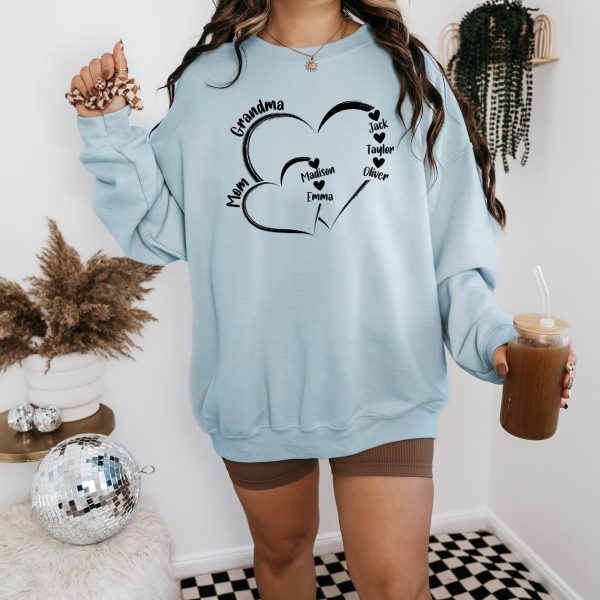 Mama Personalized Sweatshirt with Kids Names Custom Names Mom SweatshirtCustom Gift for Mom Custom Mom Sweater Personalized Mom Hoodie 3