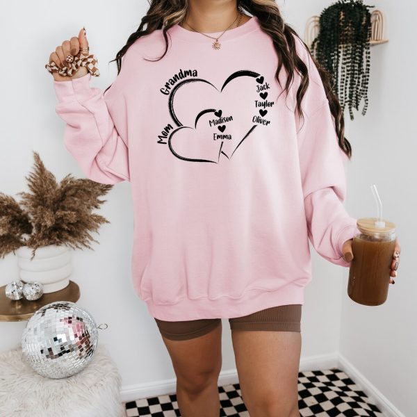 Mama Personalized Sweatshirt with Kids Names Custom Names Mom SweatshirtCustom Gift for Mom Custom Mom Sweater Personalized Mom Hoodie 4