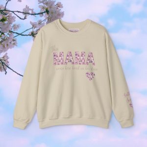 Mama Sweatshirt with kid name Personalized Mom Sweater Mommy Shirt Gift for Mothers day Shirt for Mom Mama Crewneck 2