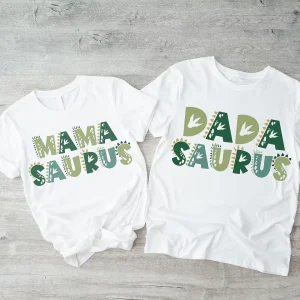 MamaSaurusDadaSaurus Tees 1