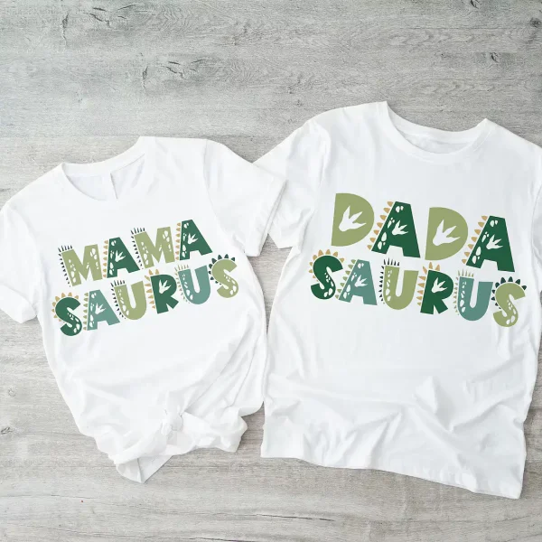 MamaSaurusDadaSaurus Tees 1