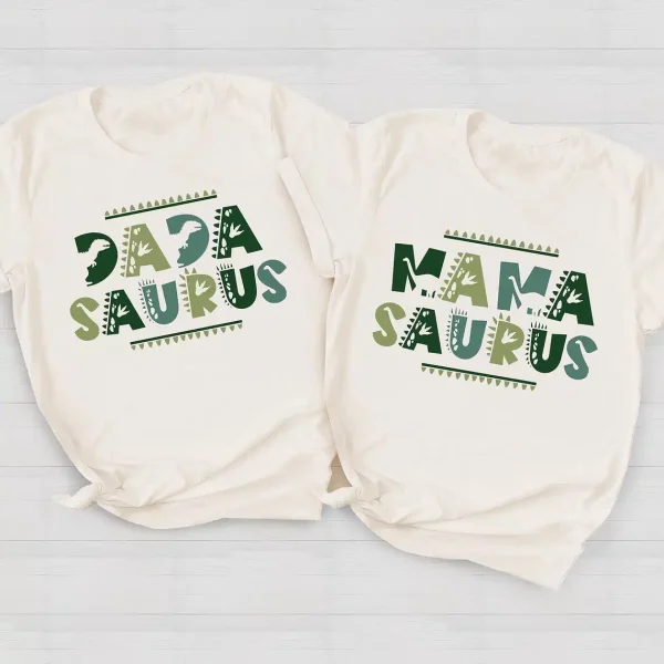 MamaSaurusDadaSaurus Tees 3
