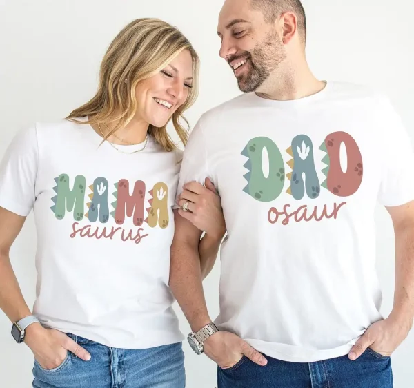 Mamasaurus Dadosaur Shirtsd 1