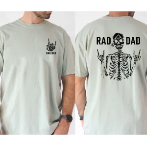 Men's Rad Dad Graphic Cotton T-Shirt, Short Sleeve T-Shirt - The Best Father's Day Gift