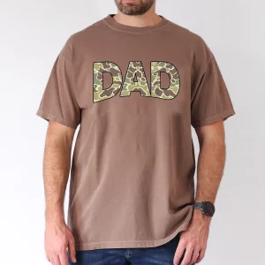 Mens Retro Camo Dad T Shirtd 3