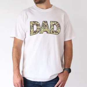 Mens Retro Camo Dad T Shirtd 4