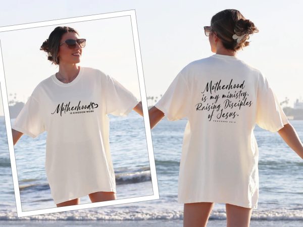 Motherhood Is My Ministry T Shirt Christian Mom T Shirt Mothers Day Gift Homeschool Mama Shirt Gift For Mom 2 1