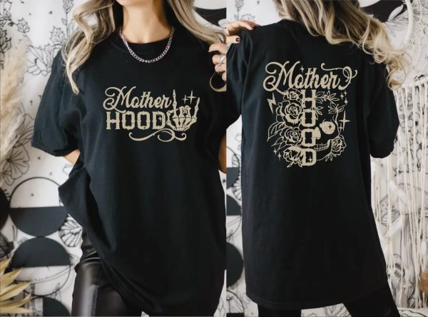 Motherhood Rock Skeleton Comfort Colors Shirt Trendy Mom Shirt Womens Shirt Rocking Motherhood Shirt Gift for Mom IMC459 2 1