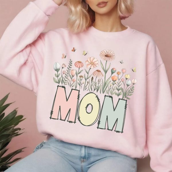 Mothers Day Pastel PNG Bundle Pastel Wildflower Mom Grandma Mimi Nana Gigi Sublimation Design Soft Botanical Floral Graphic Png 3 1