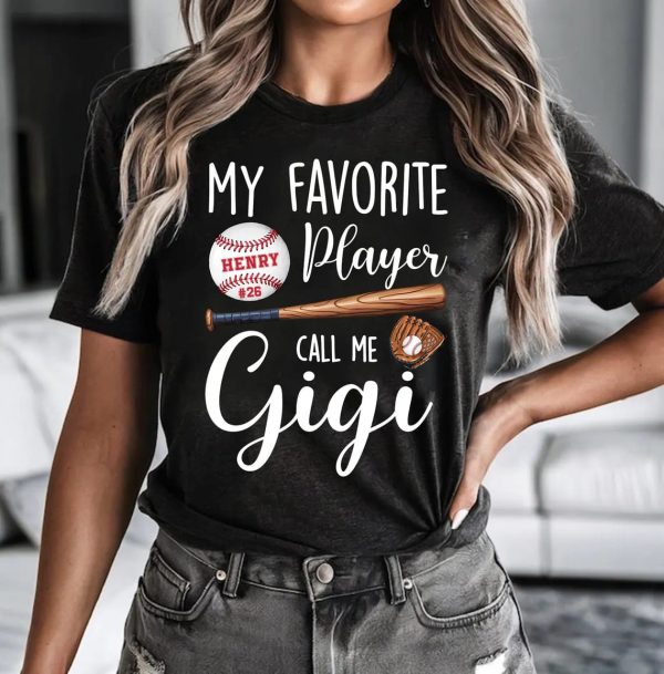 My Favorite Player Calls Me Grandma Shirt Personalized Baseball Grandma Shirt Baseball Mimi Shirt Baseball Lovers Mothers Day Gift 4 1