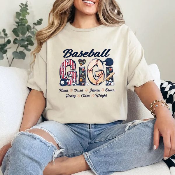Personalized Baseball Grandma Shirt Baseball Mom Shirt Baseball Nana Shirt Mothers Day Shirt For Grandma Gigi Shirt Mimi Shirt 3 1